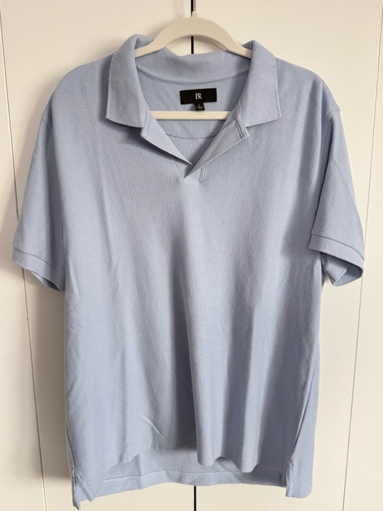 Banana Republic Other - Banana Republic Light Blue Men's Knit Polo Shirt